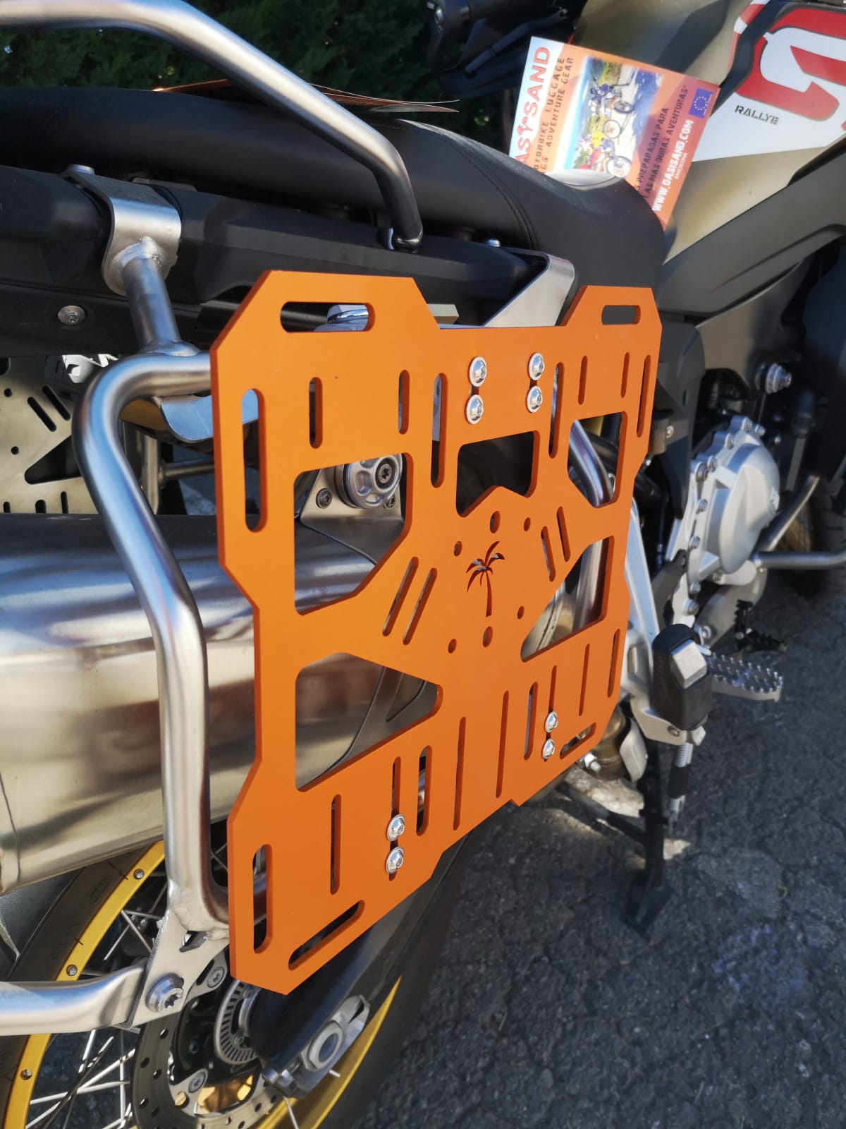 Placa Soporte Equipaje Moto